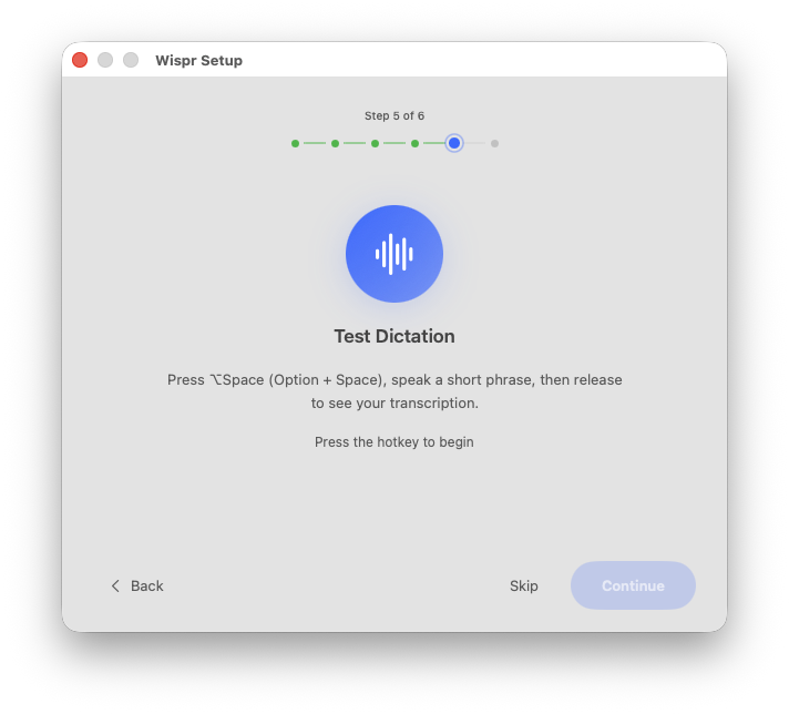 Test your setup